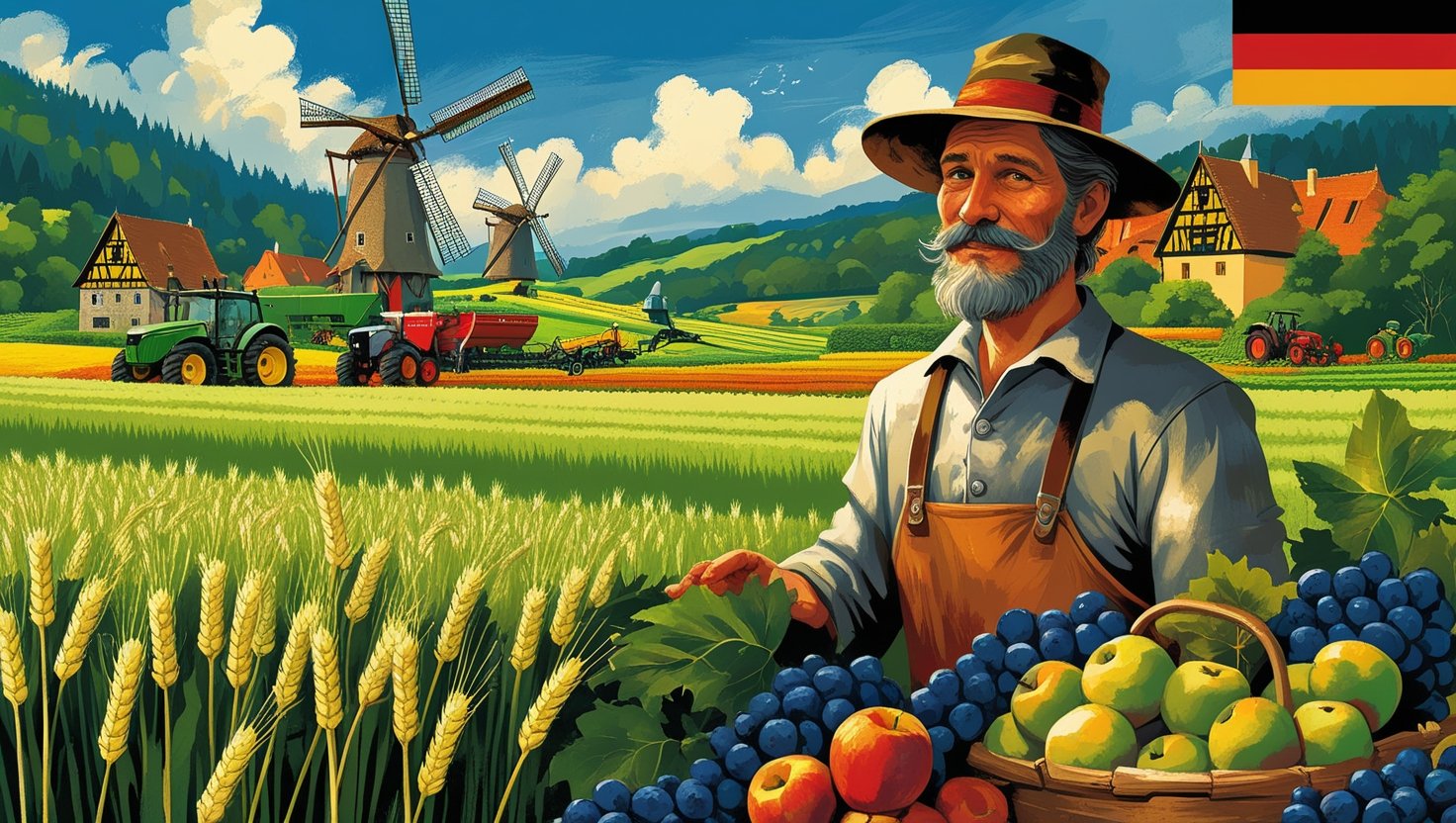 Agricultura da Alemanha: produtividade, diversidade e inovação