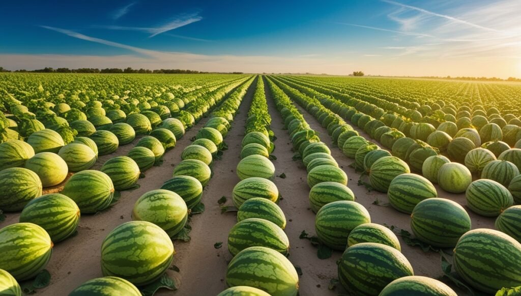Chuvas impulsionam o desenvolvimento da melancia no brasil