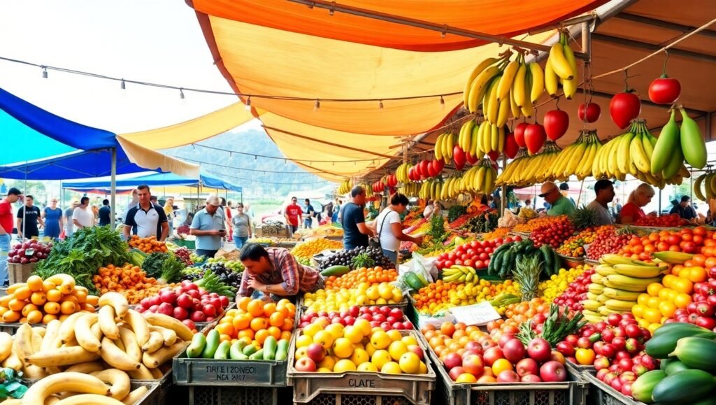 Preços de Hortaliças e Frutas em Queda no Atacado