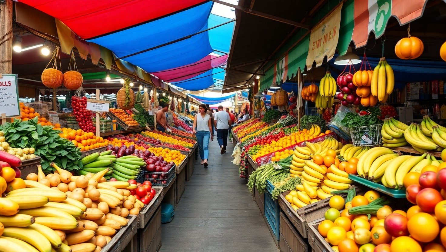 Preços de Hortaliças e Frutas em Queda no Atacado